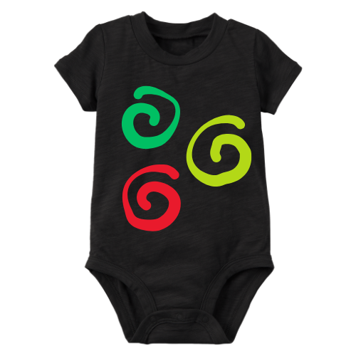 Baby Boy Joy Bodysuit – Cute Retro Abstract Doodle Design