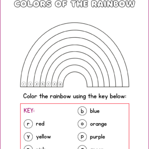 Free Coloring The Rainbow - Childies