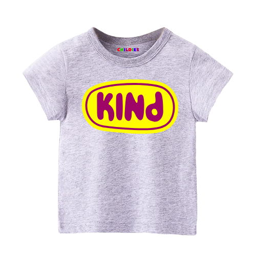 Kind - Kids Short Sleeve Cotton T-Shirt - Childies.com - Image 3