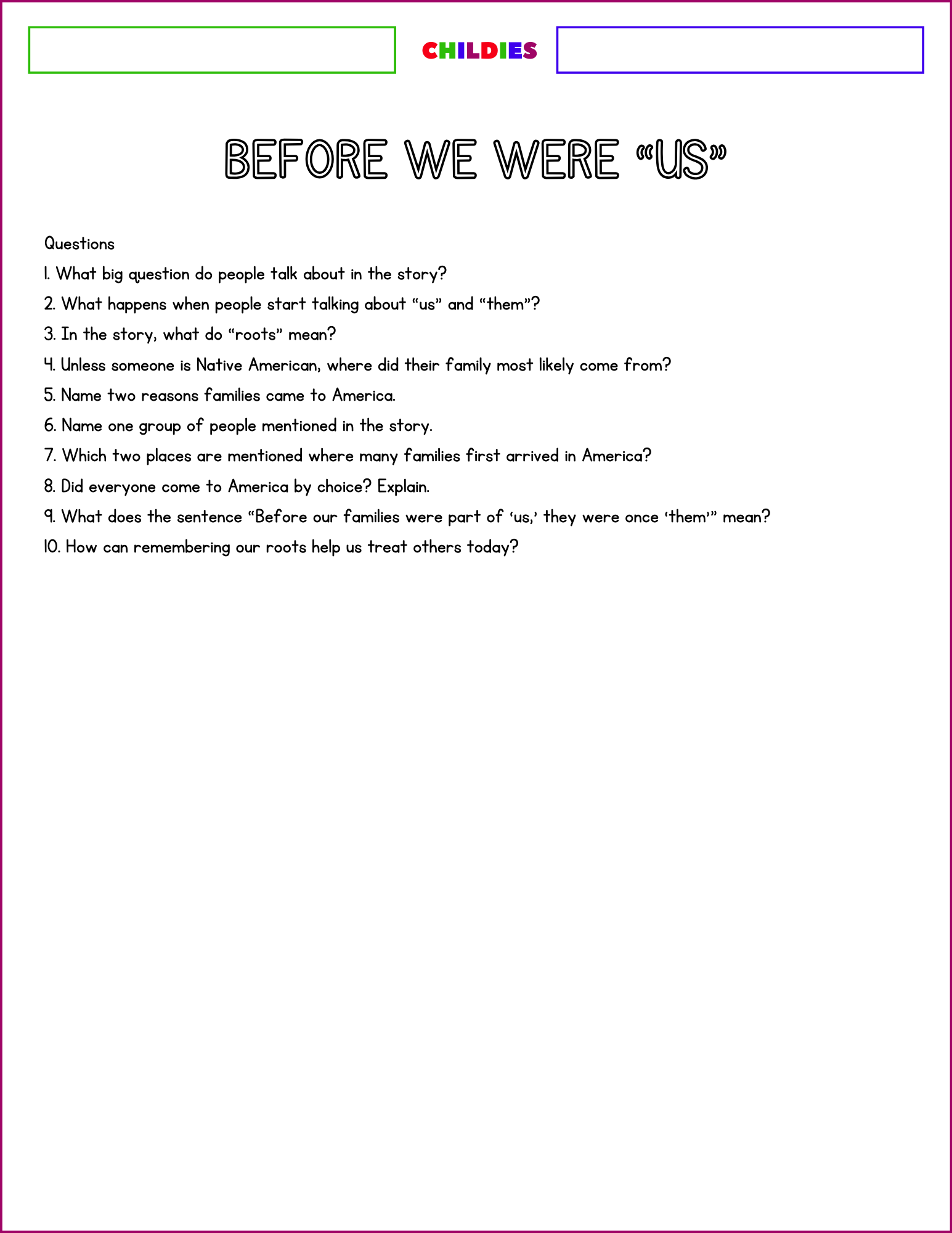 Before We Were "US" - Childies Academy® - Image 6