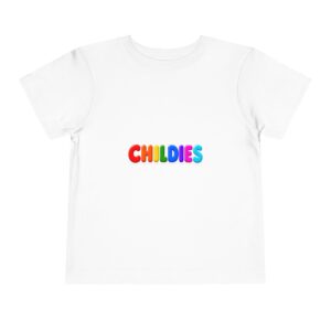 Toddler Tee — Rainbow "CHILDIES" Playful Graphic Shirt