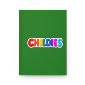 Childies Hardcover Journal — Bright Rainbow Kids Notebook, Green Matte Sketchbook for School & Gifts