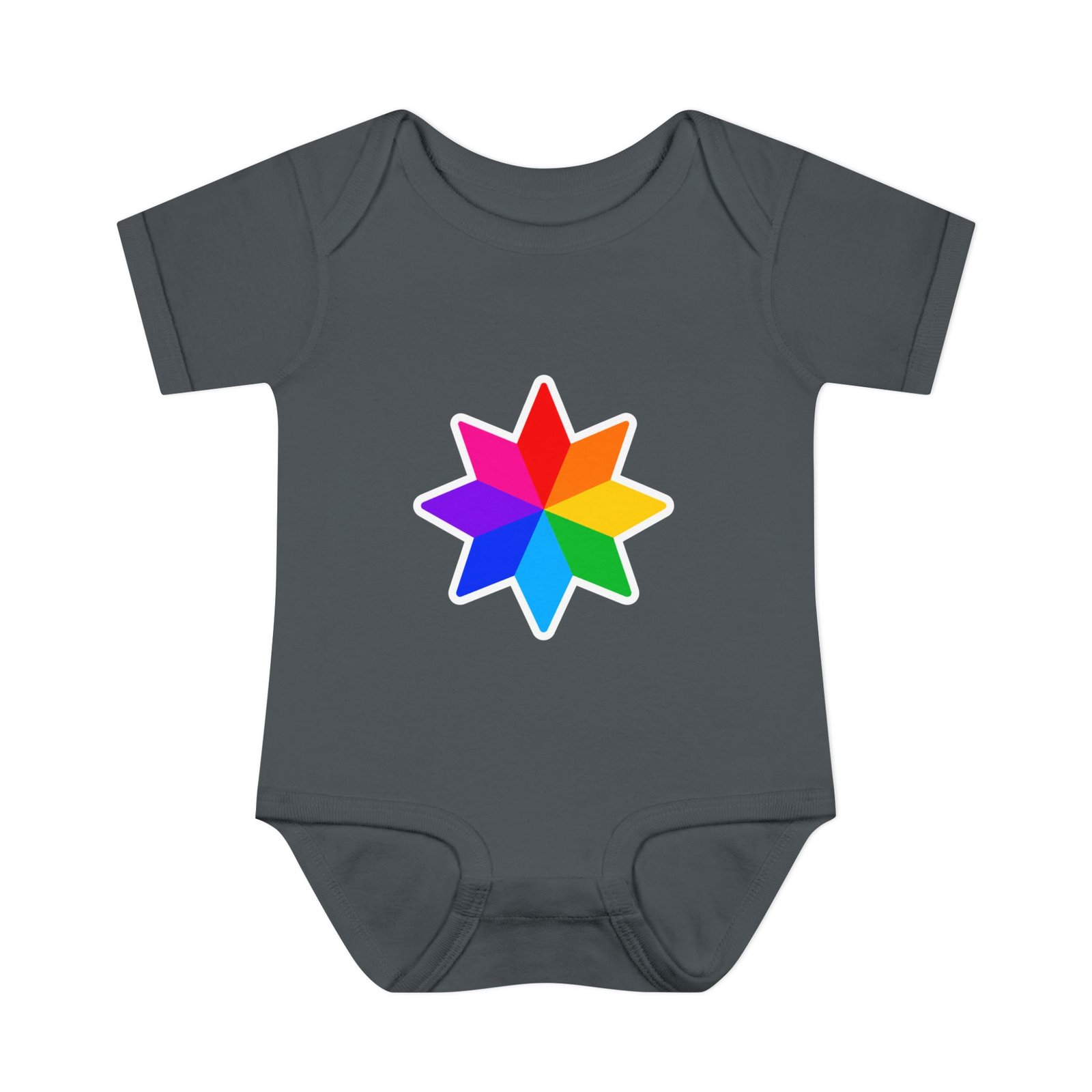Infant Bodysuit with Rainbow Starburst — Colorful Baby Onesie Hello Childies - Image 15