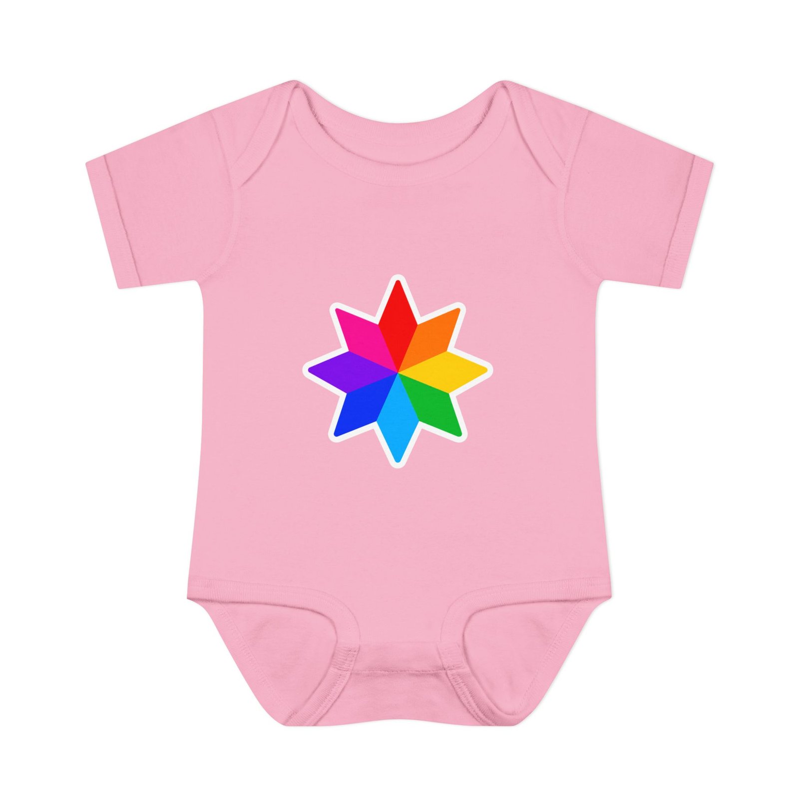 Infant Bodysuit with Rainbow Starburst — Colorful Baby Onesie Hello Childies - Image 25