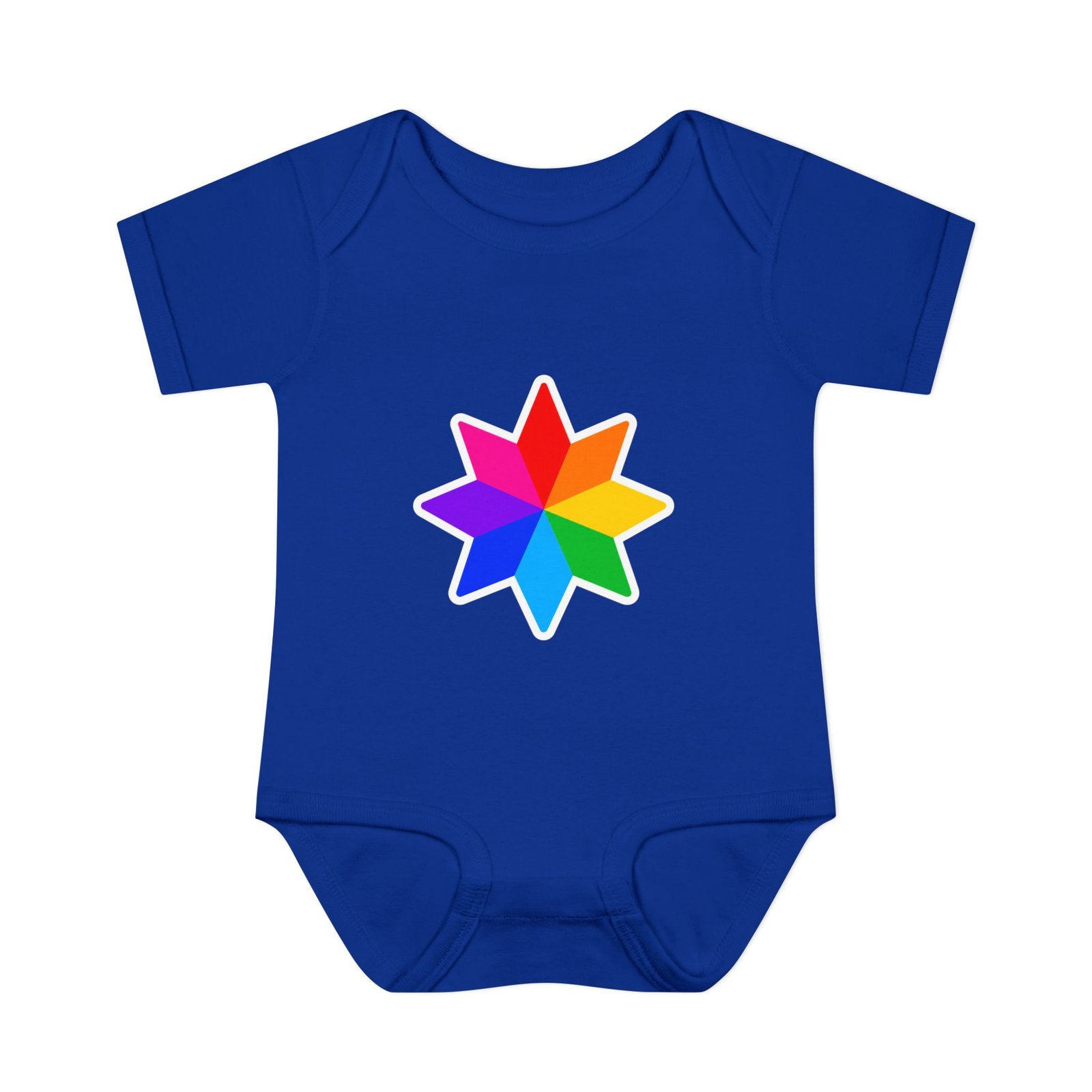 Infant Bodysuit with Rainbow Starburst — Colorful Baby Onesie Hello Childies - Image 17