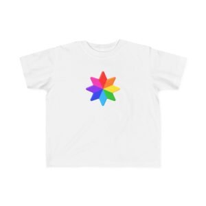 Rainbow Star Toddler Tee — Colorful Kids Graphic Shirt Hello Childies