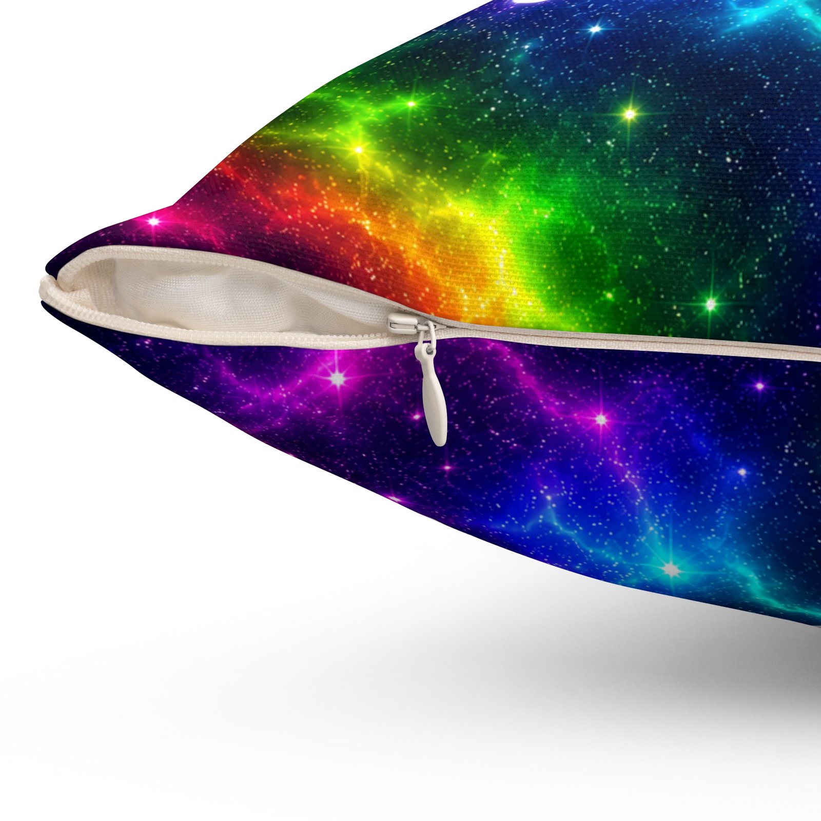 Happy Birthday Galaxy Throw Pillow — Colorful Cosmic Birthday Cushion Hello Childies - Image 6