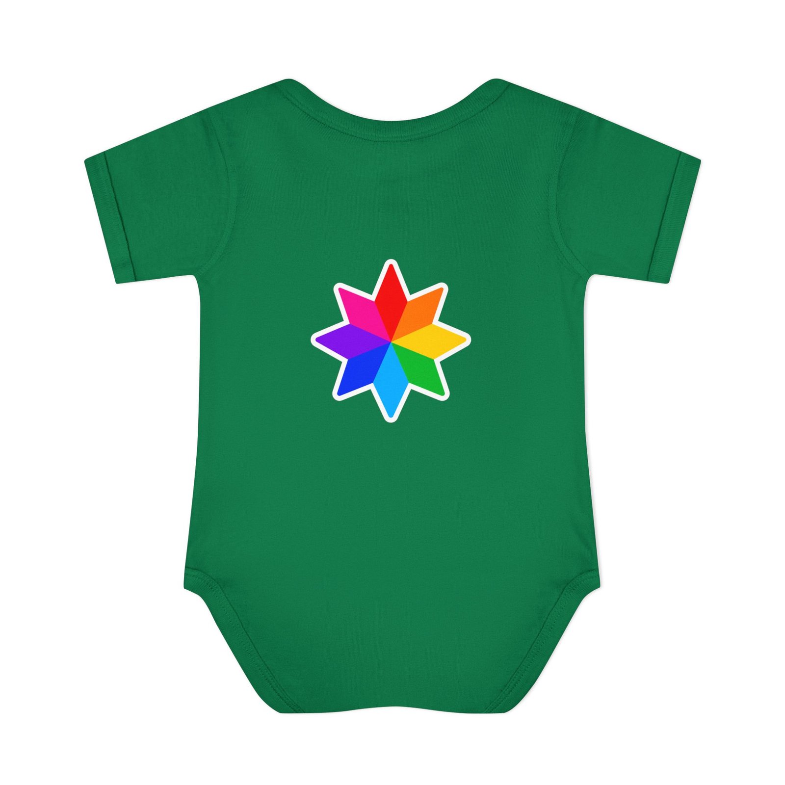 Infant Bodysuit with Rainbow Starburst — Colorful Baby Onesie Hello Childies - Image 12