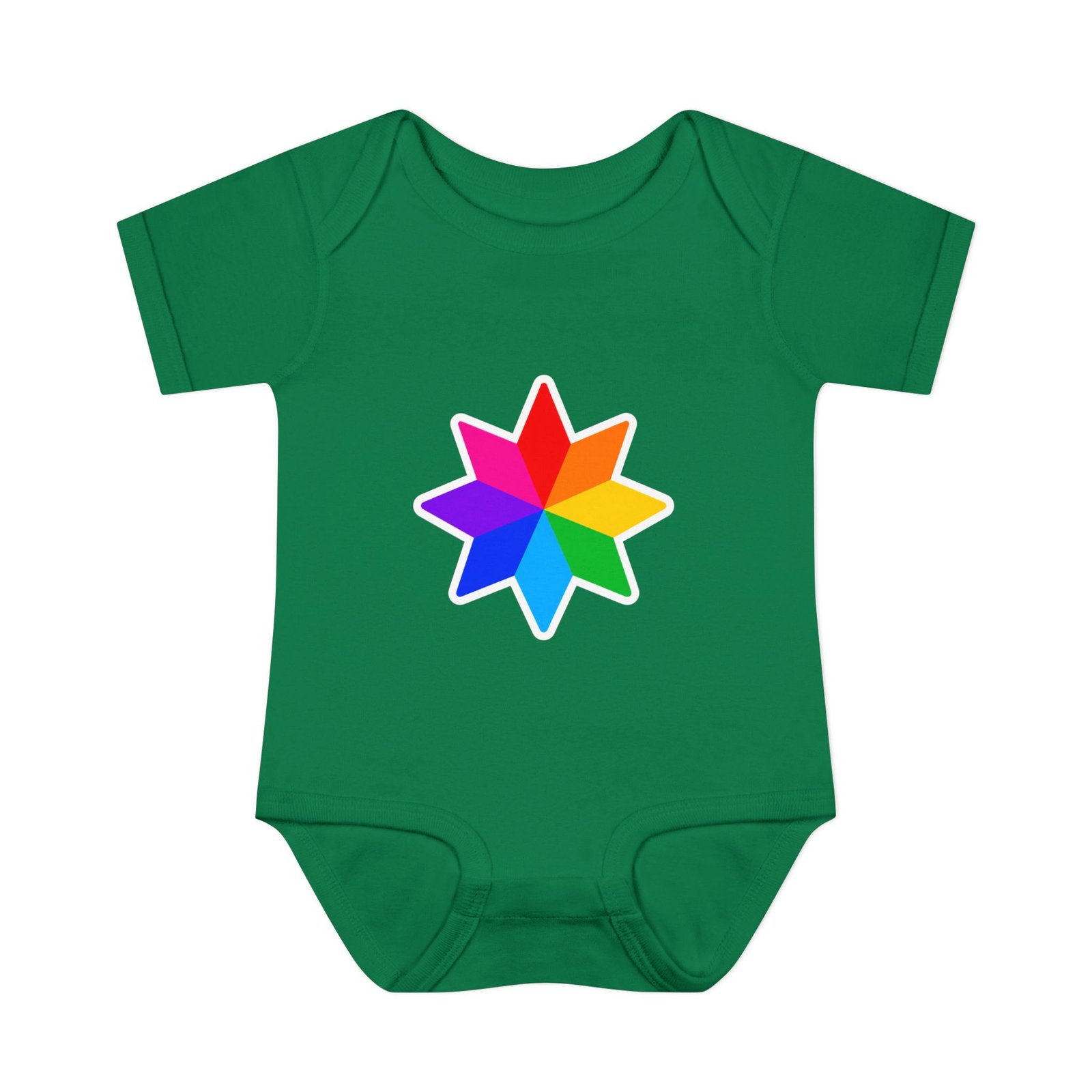 Infant Bodysuit with Rainbow Starburst — Colorful Baby Onesie Hello Childies - Image 11