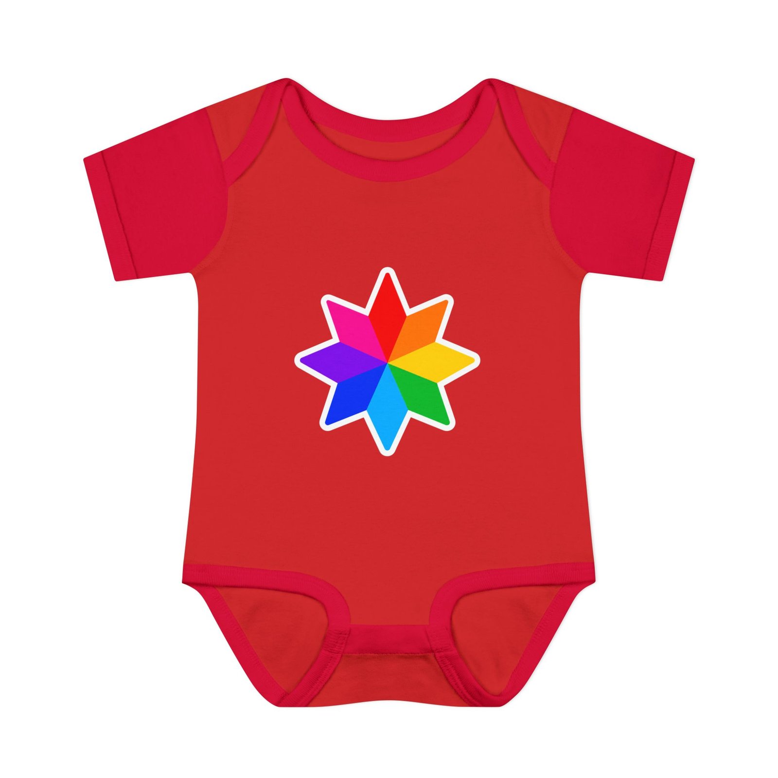 Infant Bodysuit with Rainbow Starburst — Colorful Baby Onesie Hello Childies - Image 29
