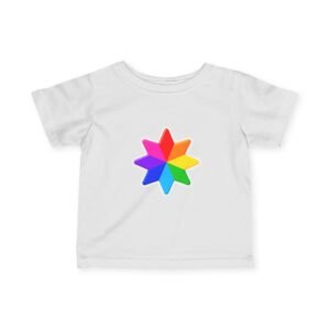 Infant Tee — Rainbow Starburst Baby Shirt Hello Childies