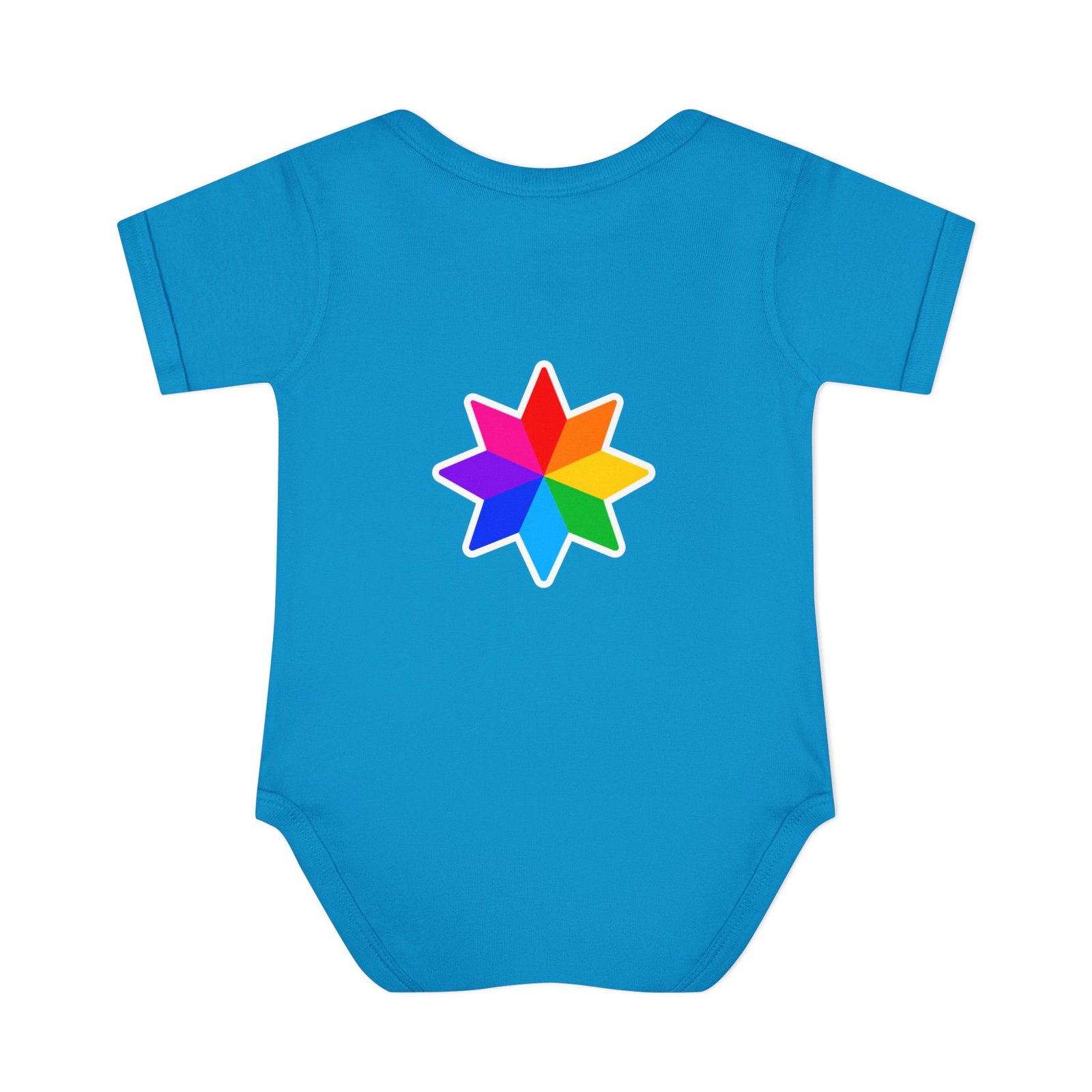 Infant Bodysuit with Rainbow Starburst — Colorful Baby Onesie Hello Childies - Image 14