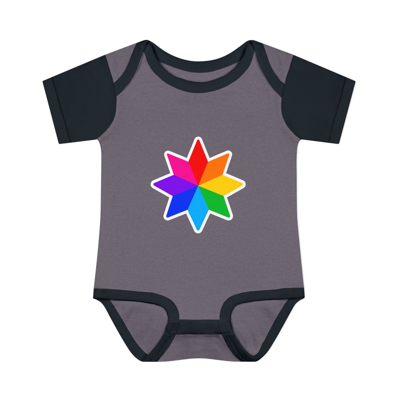 Infant Bodysuit with Rainbow Starburst — Colorful Baby Onesie Hello Childies - Image 21