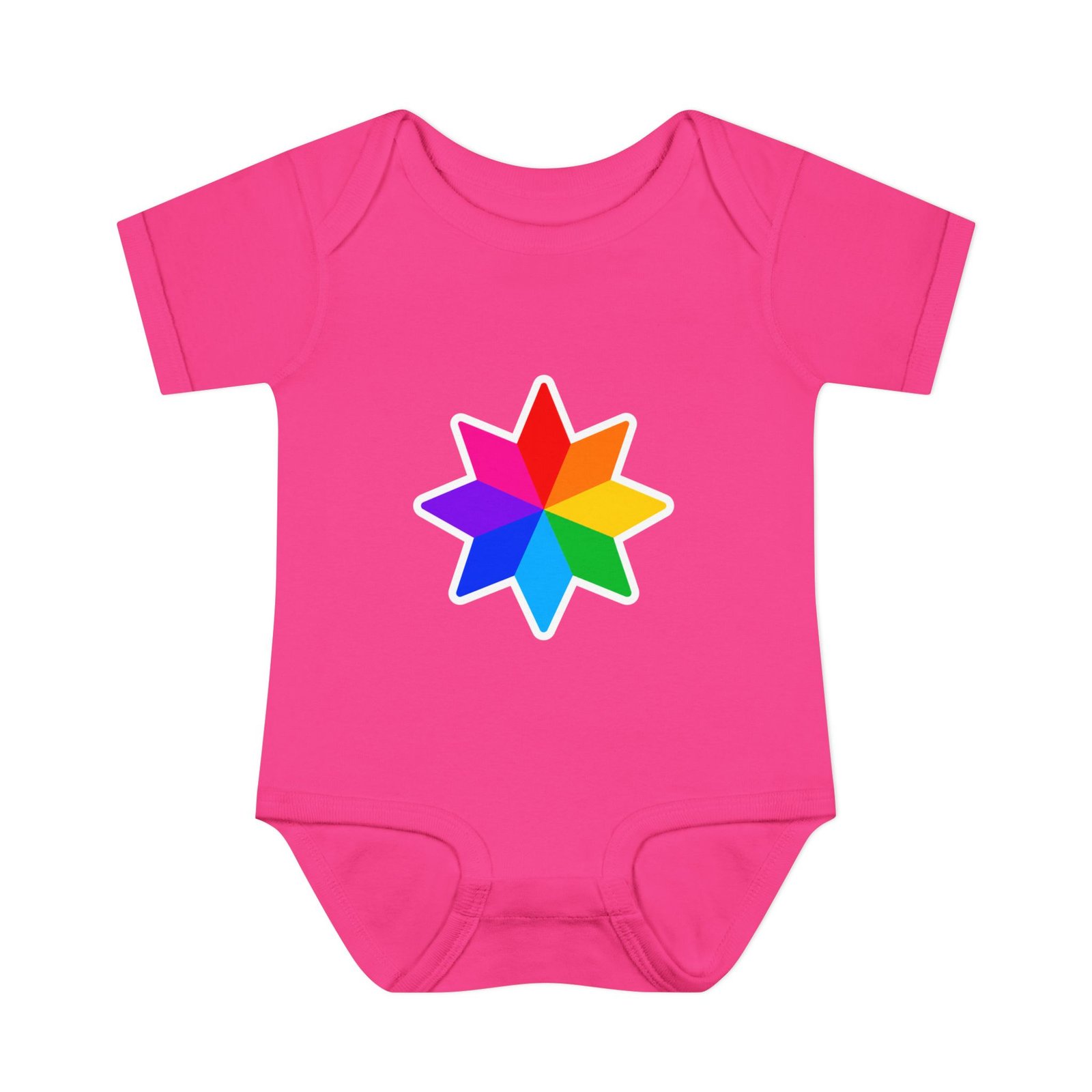 Infant Bodysuit with Rainbow Starburst — Colorful Baby Onesie Hello Childies - Image 27