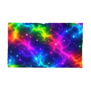 Galaxy Rainbow Pillowcase — Vibrant Nebula Microfiber Pillow Cover Hello Childies