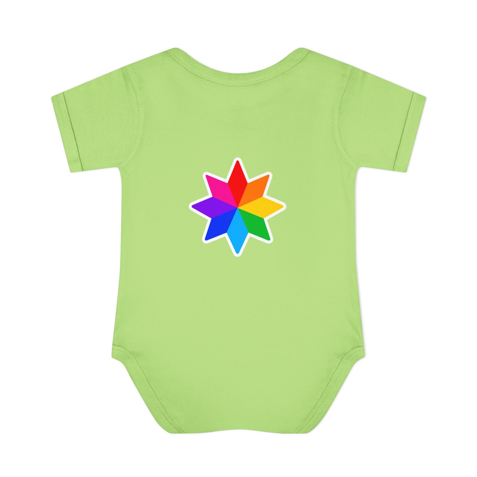 Infant Bodysuit with Rainbow Starburst — Colorful Baby Onesie Hello Childies - Image 10