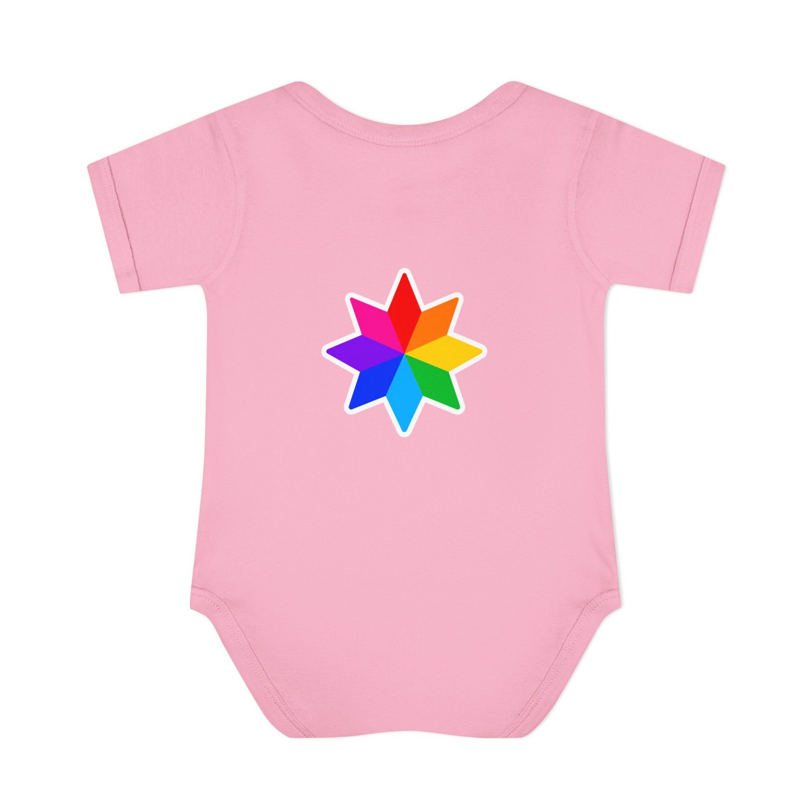 Infant Bodysuit with Rainbow Starburst — Colorful Baby Onesie Hello Childies - Image 26
