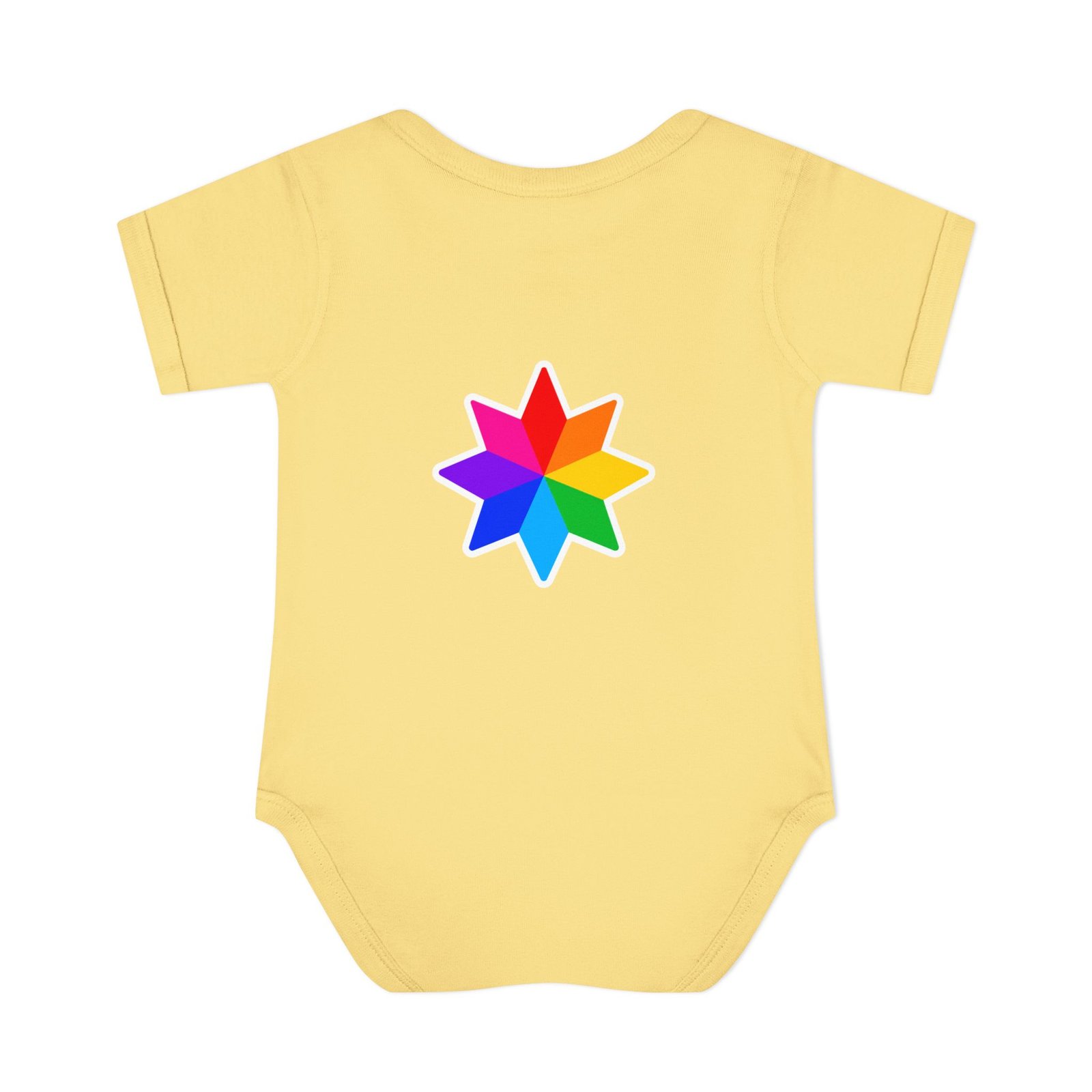 Infant Bodysuit with Rainbow Starburst — Colorful Baby Onesie Hello Childies - Image 8