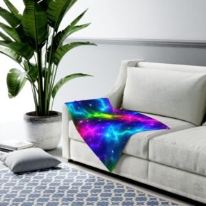 Galaxy Rainbow Baby Swaddle Blanket — Neon Space Stars Newborn Wrap - HELLO CHILDIES