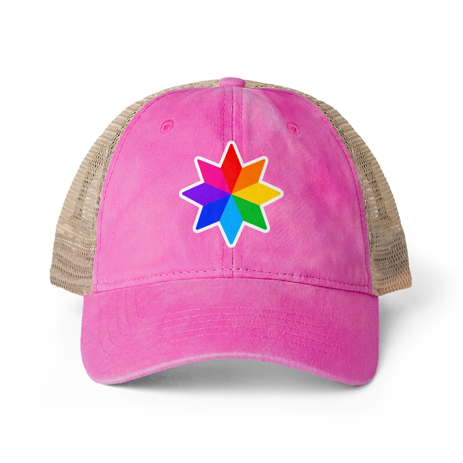 Women's Washed Mesh-Back Cap Hello Childies - Image 21