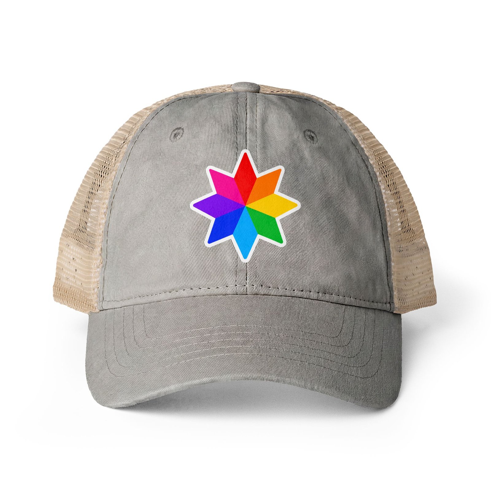 Women's Washed Mesh-Back Cap Hello Childies - Image 13