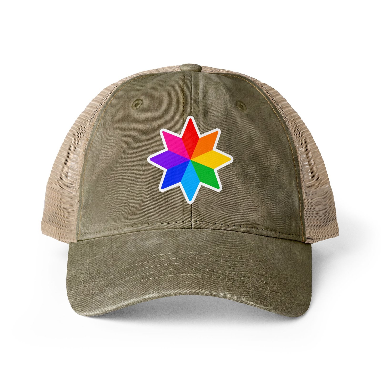 Women's Washed Mesh-Back Cap Hello Childies - Image 17