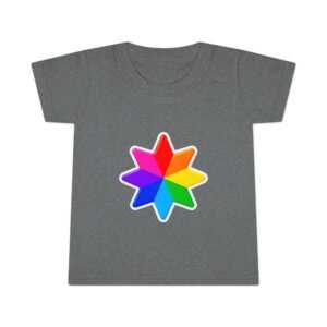 Toddler T-Shirt — Rainbow Starburst Graphic Tee Hello Childies®