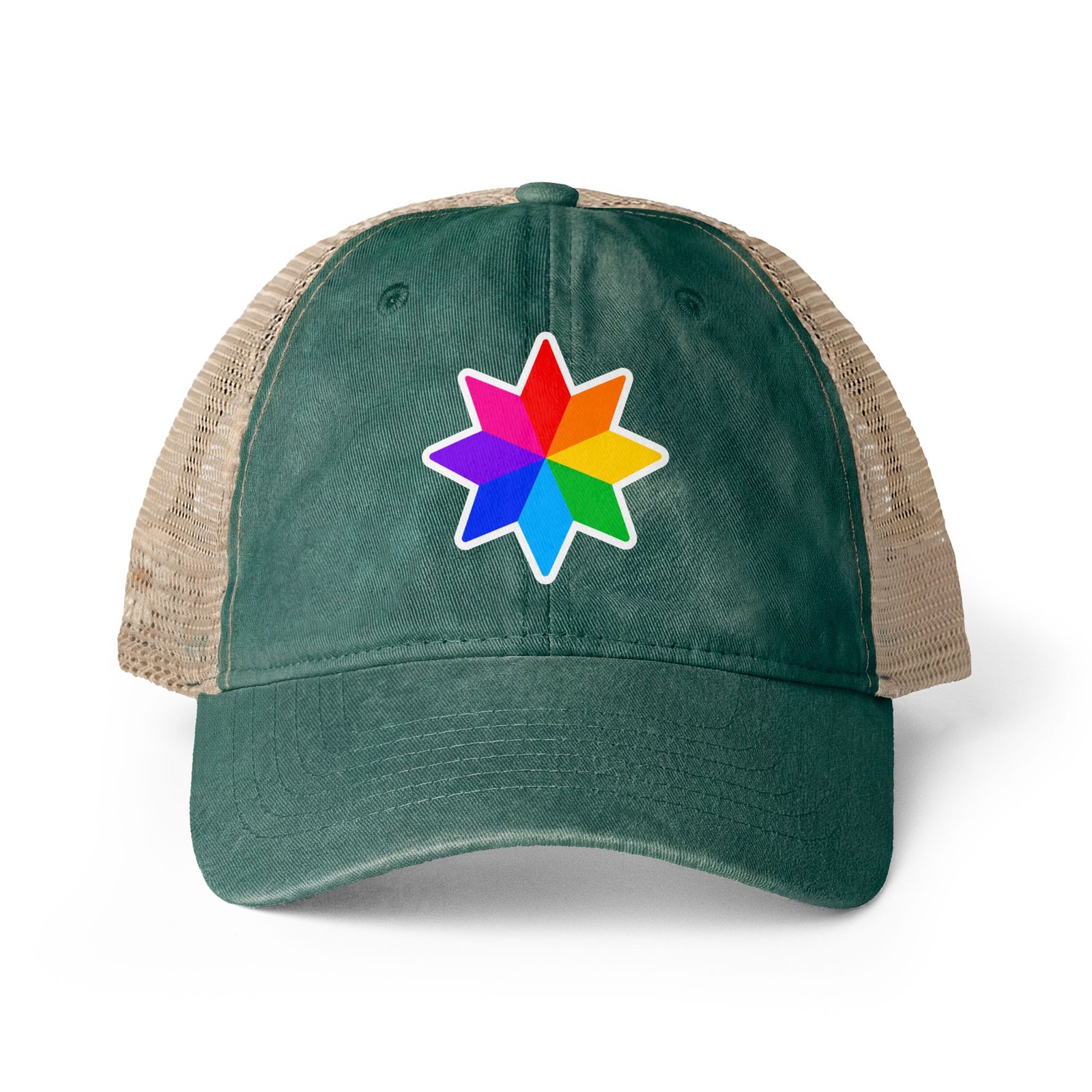 Women's Washed Mesh-Back Cap Hello Childies - Image 9