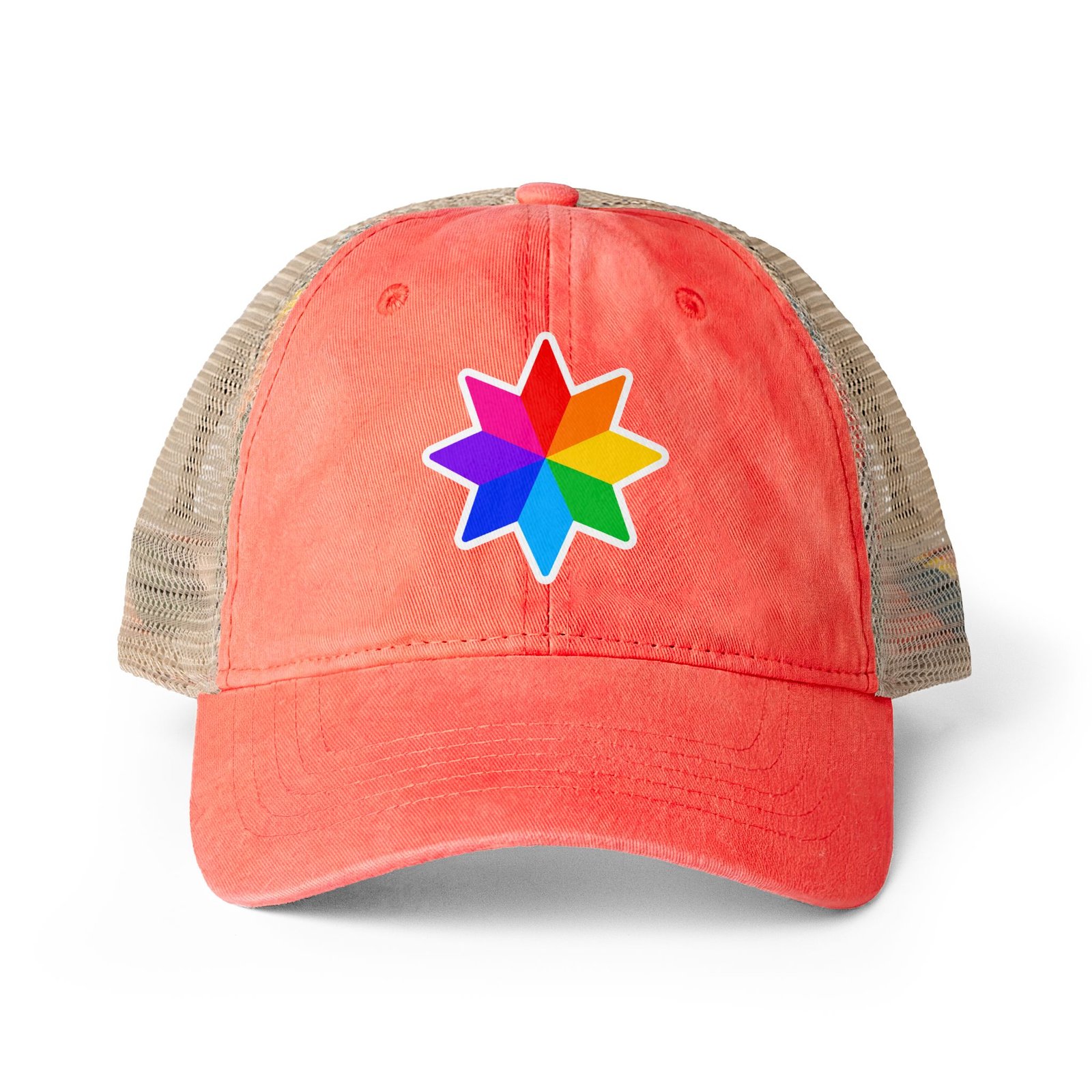 Women's Washed Mesh-Back Cap Hello Childies - Image 25