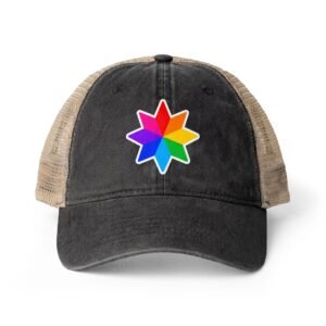 Women's Washed Mesh-Back Cap Hello Childies