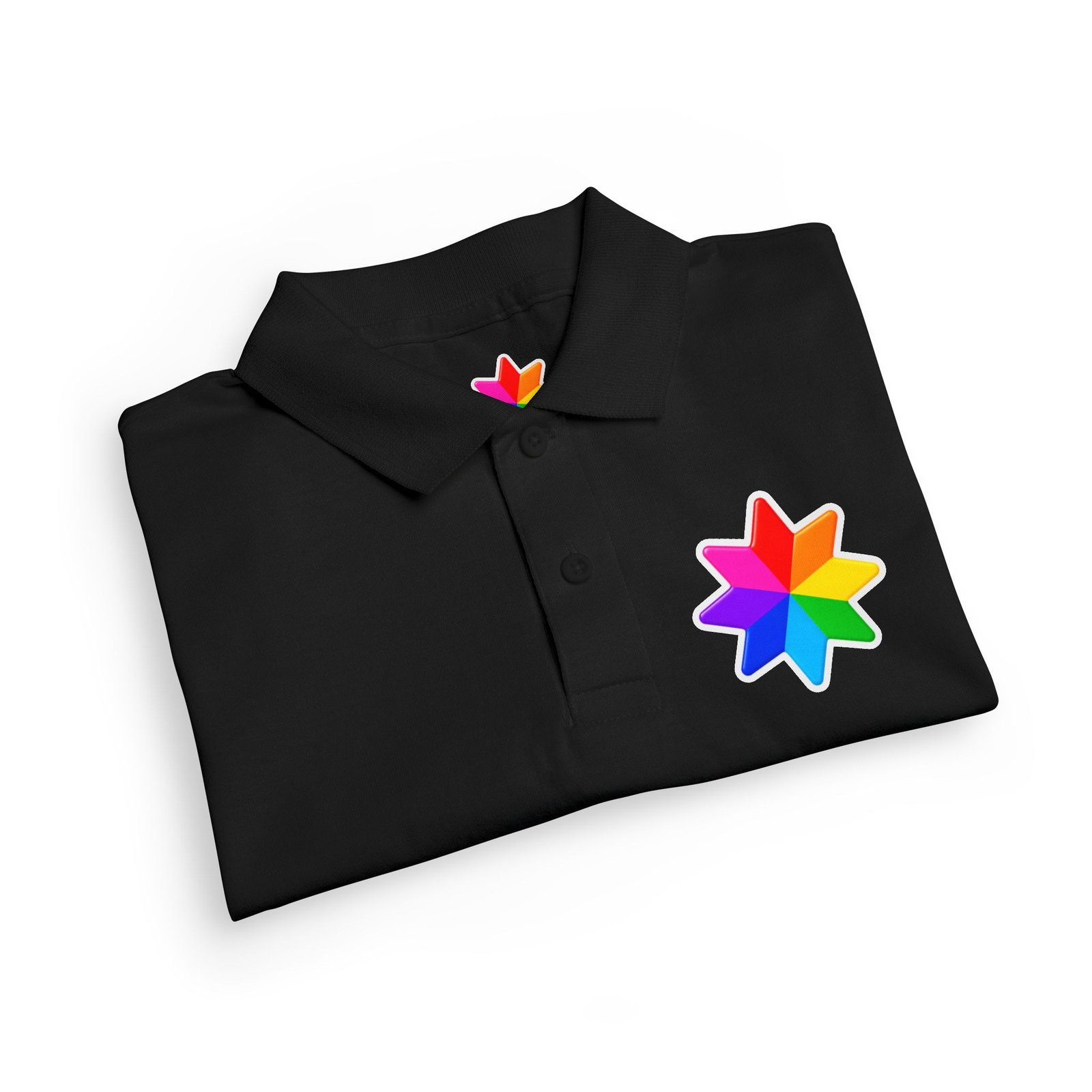 Kids Polo Shirt with Rainbow Star Emblem — Colorful Youth School Uniform Polo - Image 7