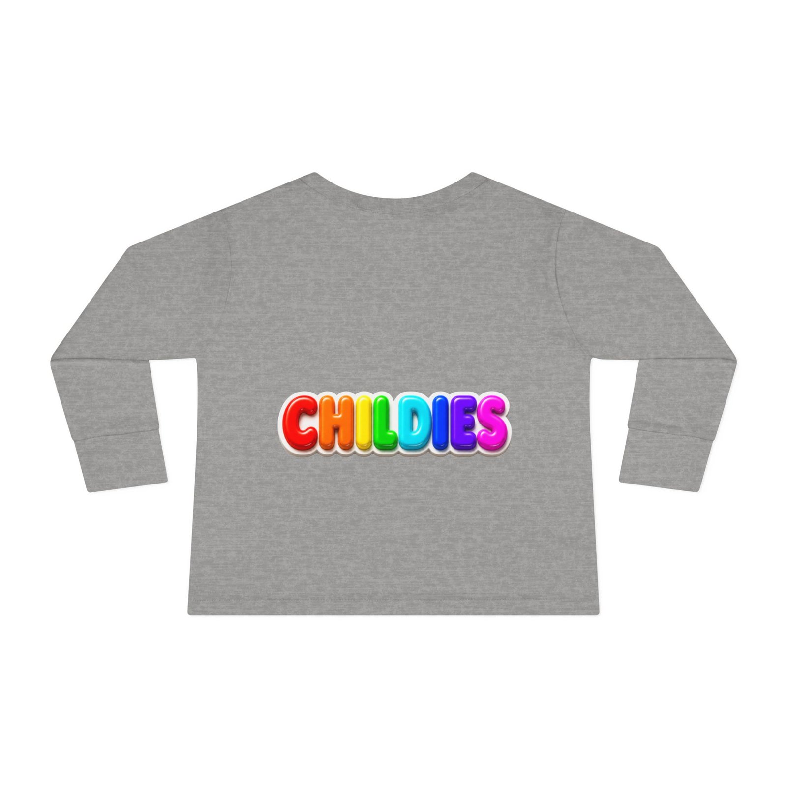 Rainbow Star Toddler Long Sleeve Tee — "CHILDIES" Colorful Kids Shirt CHILDIES – HELLO CHILDIES - Image 5