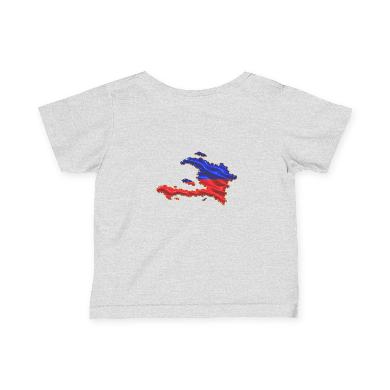 Haiti Flag Map Infant Tee — Baby Jersey T‑Shirt with Red & Blue Haiti Map Design CHILDIES - HELLO CHILDIES - Image 8