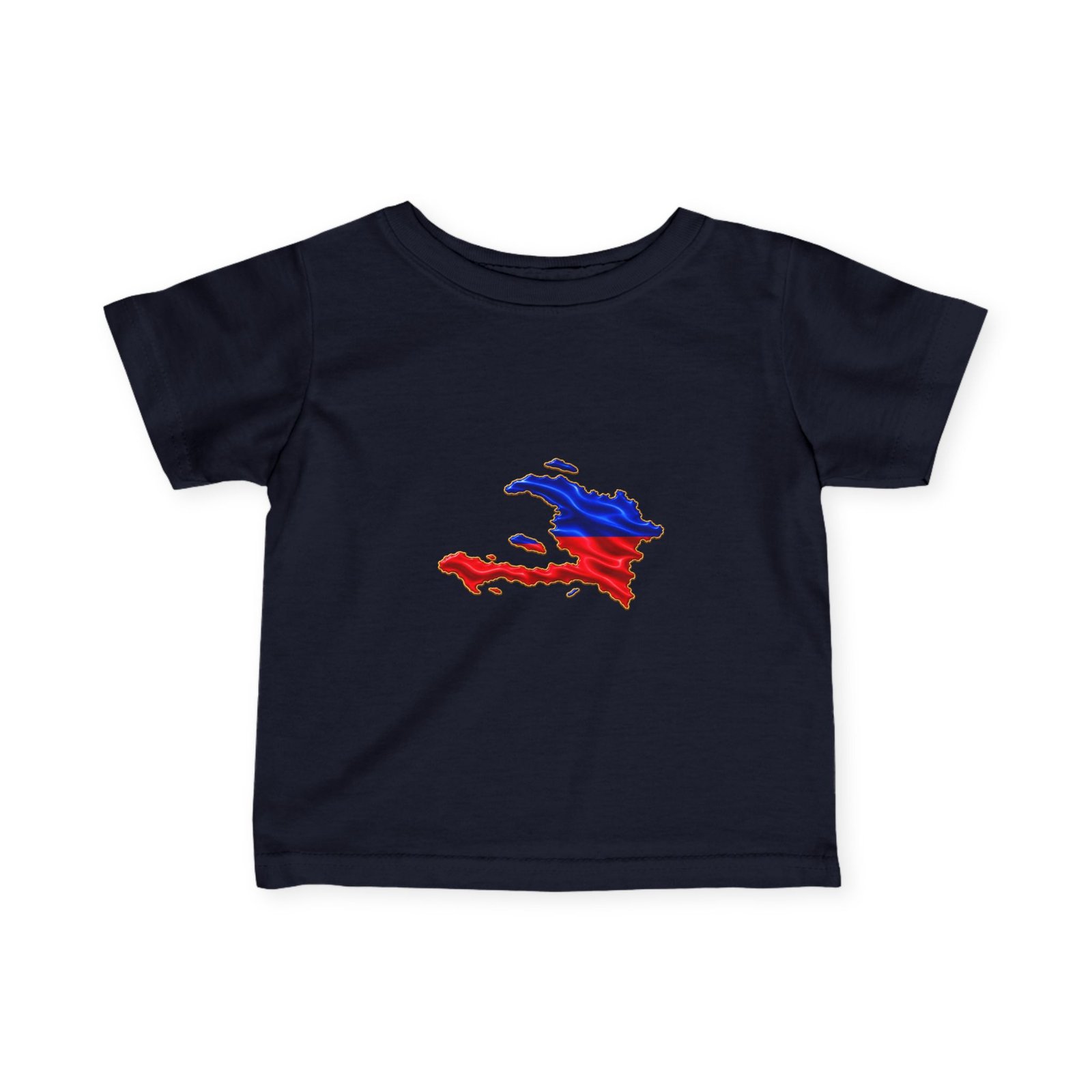 Haiti Flag Map Infant Tee — Baby Jersey T‑Shirt with Red & Blue Haiti Map Design CHILDIES - HELLO CHILDIES - Image 22