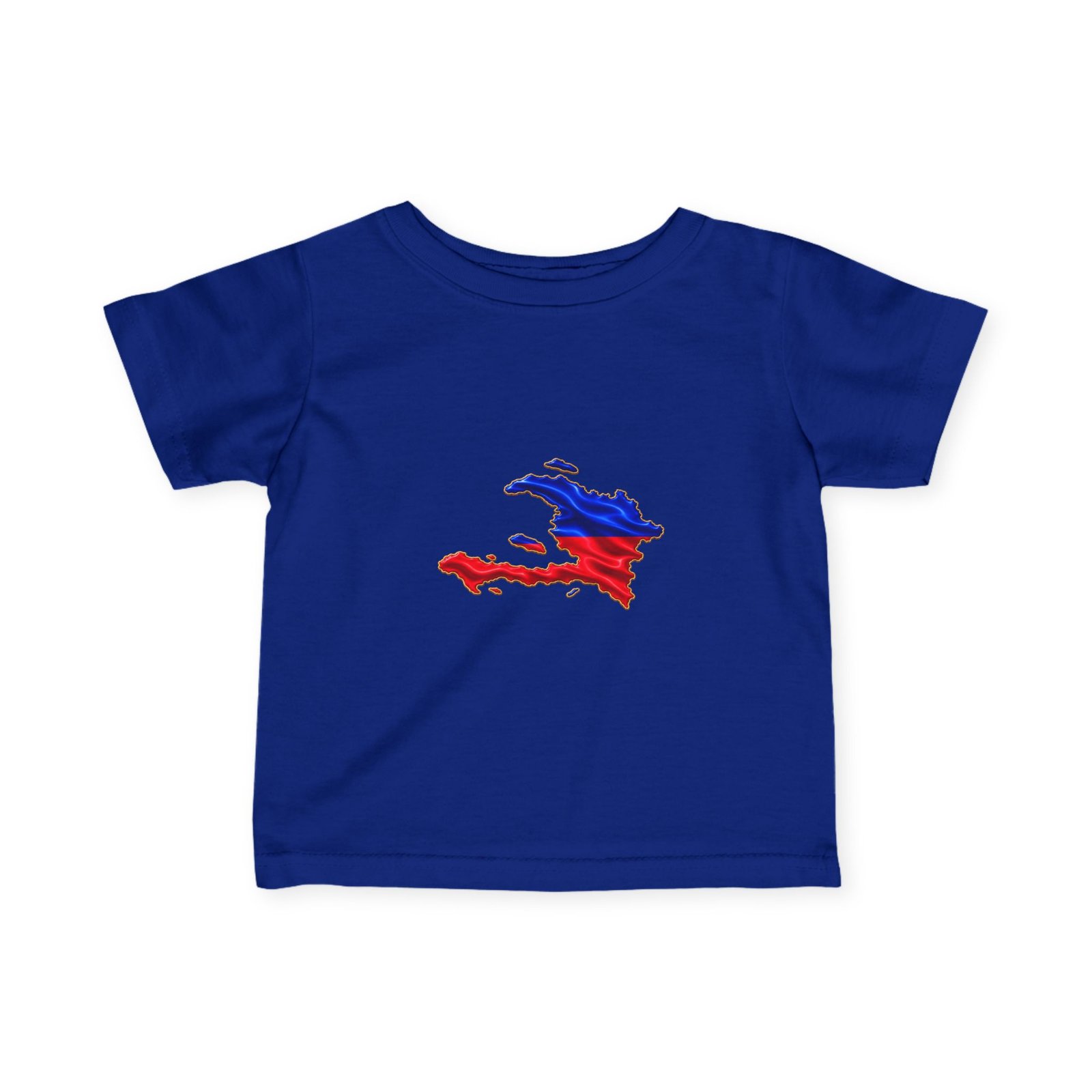 Haiti Flag Map Infant Tee — Baby Jersey T‑Shirt with Red & Blue Haiti Map Design CHILDIES - HELLO CHILDIES - Image 19
