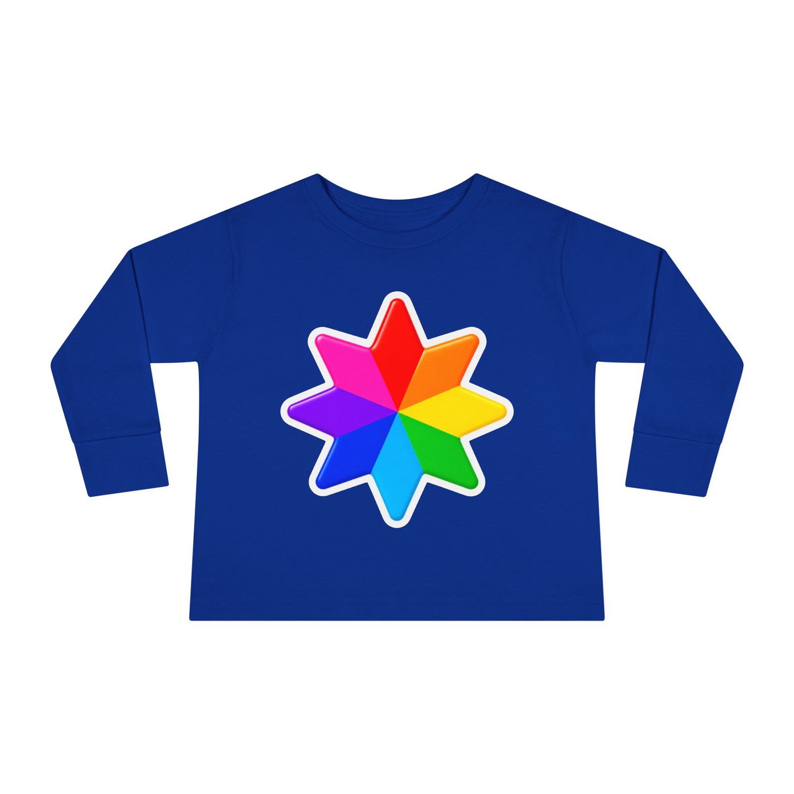 Rainbow Star Toddler Long Sleeve Tee — "CHILDIES" Colorful Kids Shirt CHILDIES – HELLO CHILDIES - Image 10