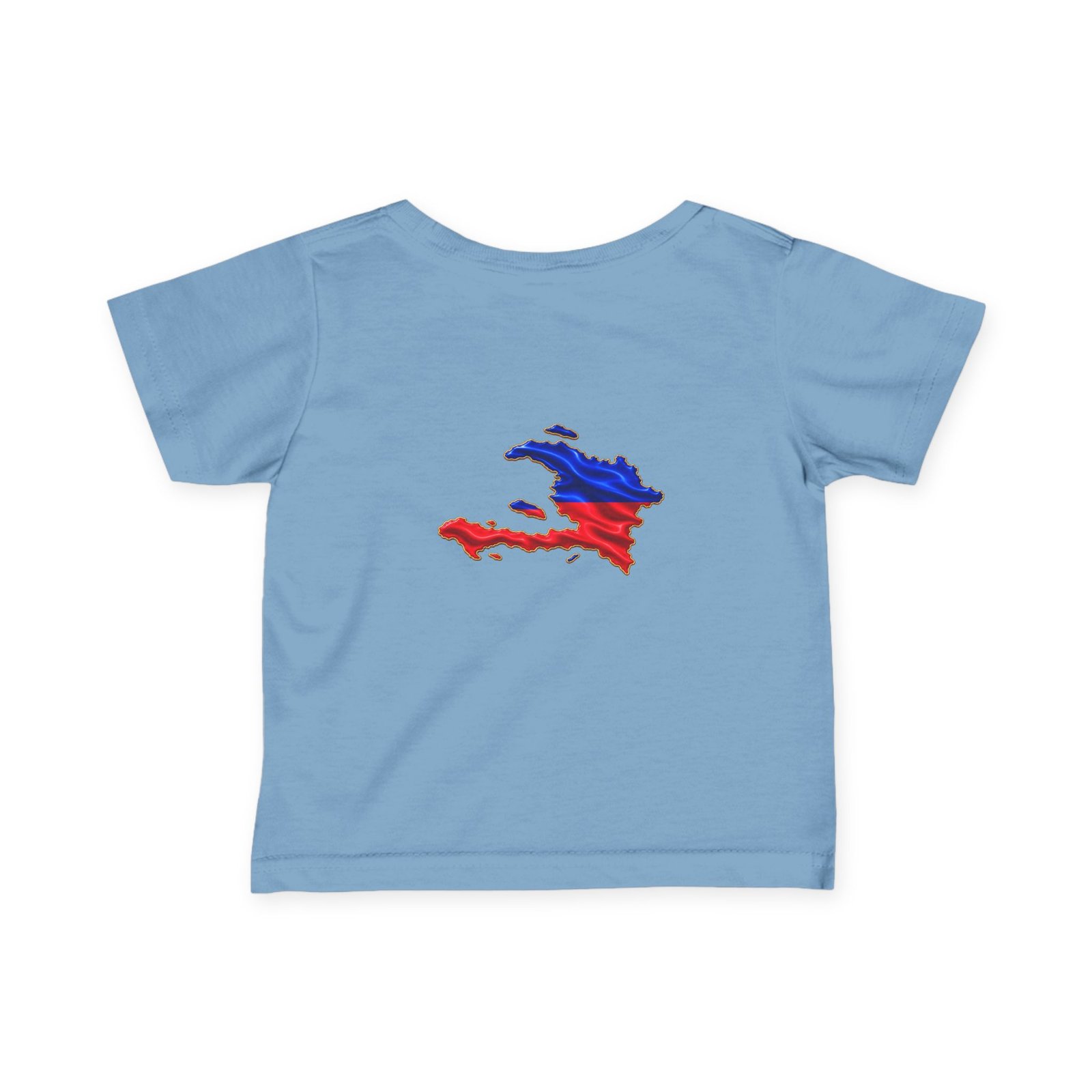 Haiti Flag Map Infant Tee — Baby Jersey T‑Shirt with Red & Blue Haiti Map Design CHILDIES - HELLO CHILDIES - Image 17