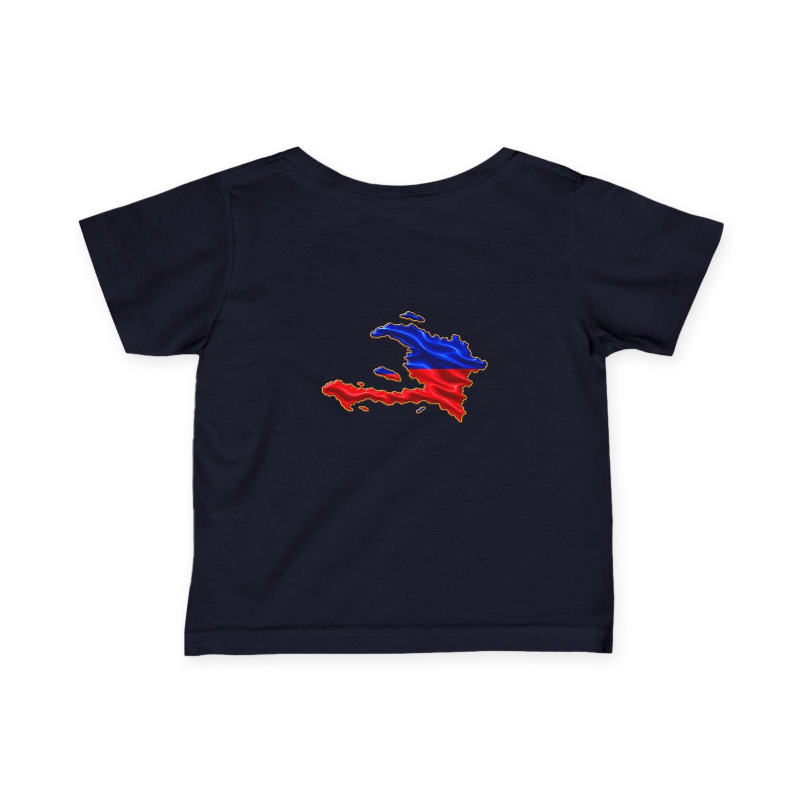 Haiti Flag Map Infant Tee — Baby Jersey T‑Shirt with Red & Blue Haiti Map Design CHILDIES - HELLO CHILDIES - Image 23