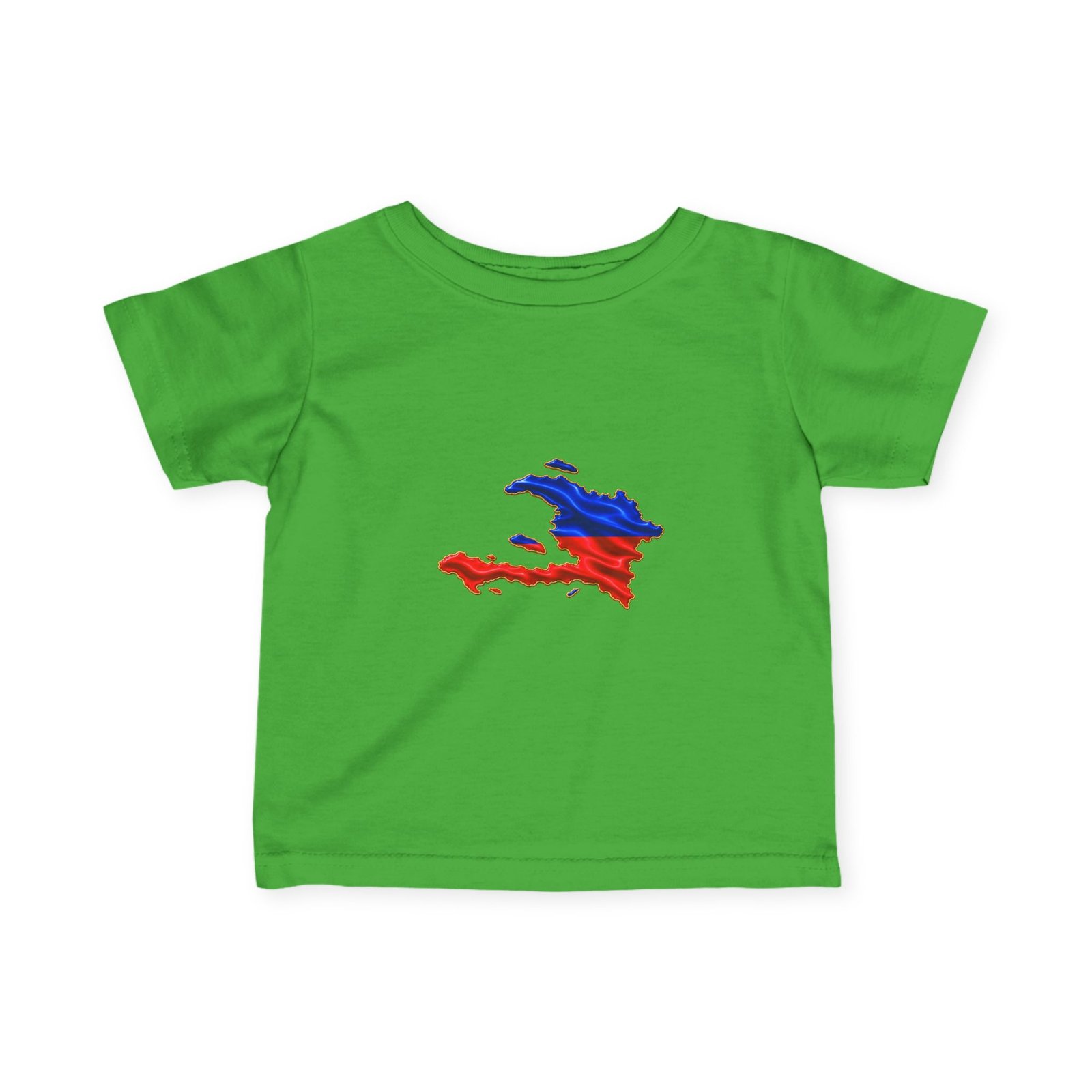 Haiti Flag Map Infant Tee — Baby Jersey T‑Shirt with Red & Blue Haiti Map Design CHILDIES - HELLO CHILDIES - Image 10