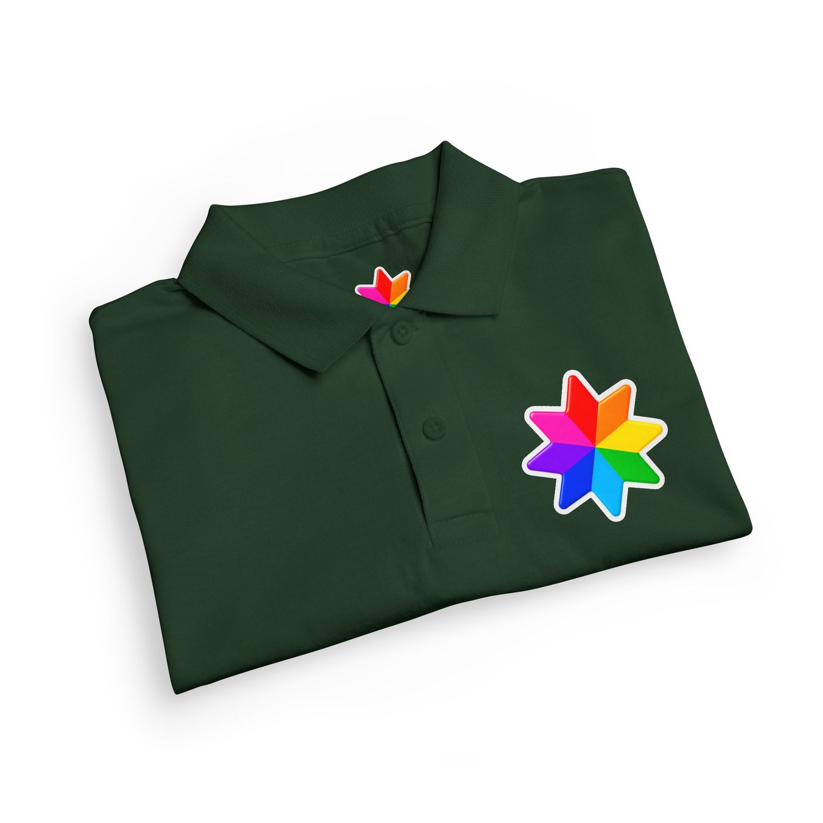 Kids Polo Shirt with Rainbow Star Emblem — Colorful Youth School Uniform Polo - Image 23