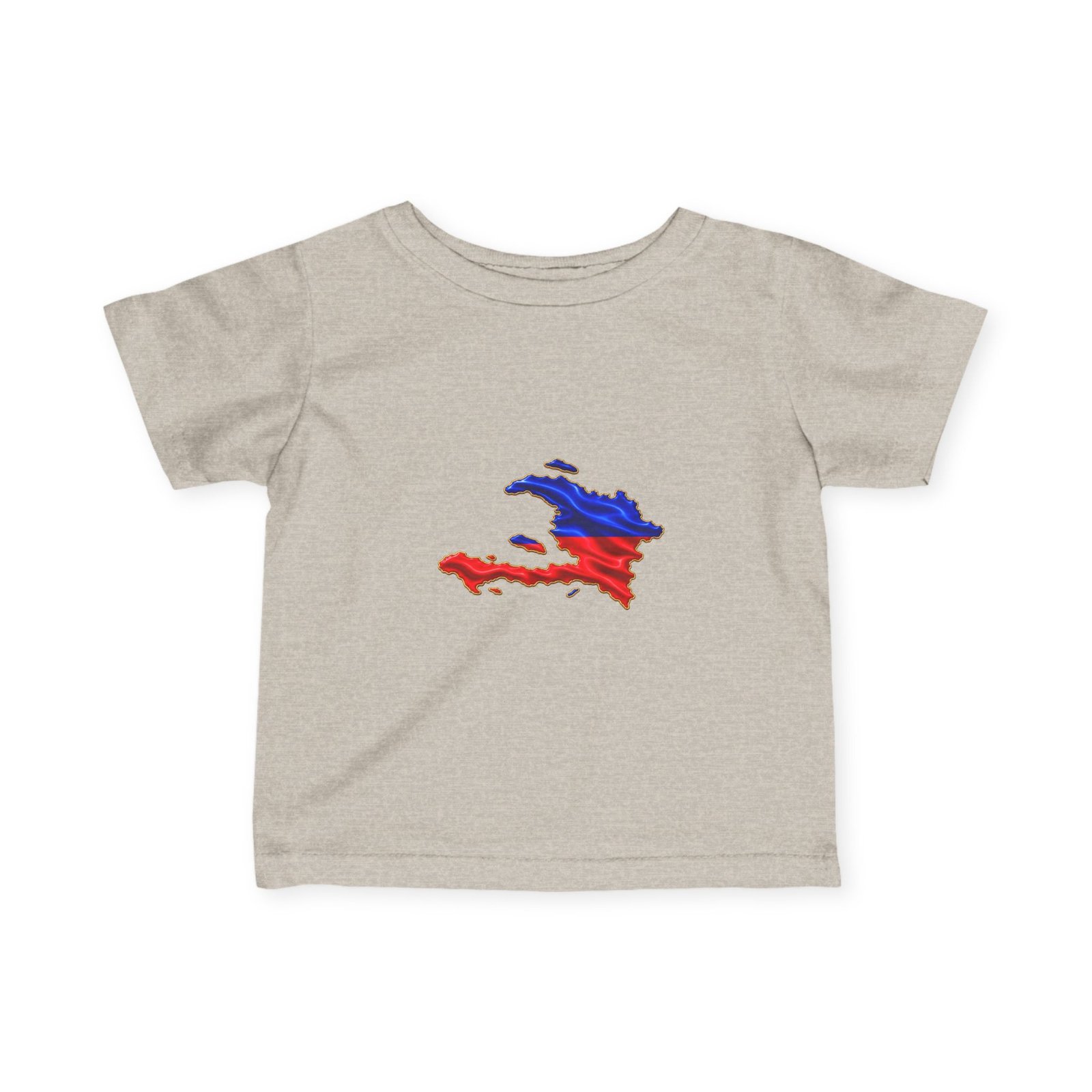 Haiti Flag Map Infant Tee — Baby Jersey T‑Shirt with Red & Blue Haiti Map Design CHILDIES - HELLO CHILDIES - Image 4