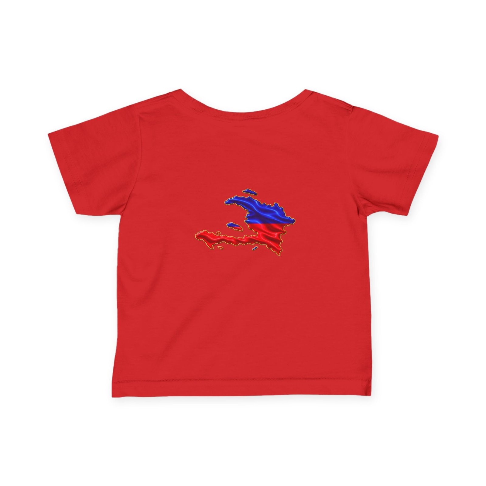 Haiti Flag Map Infant Tee — Baby Jersey T‑Shirt with Red & Blue Haiti Map Design CHILDIES - HELLO CHILDIES - Image 35