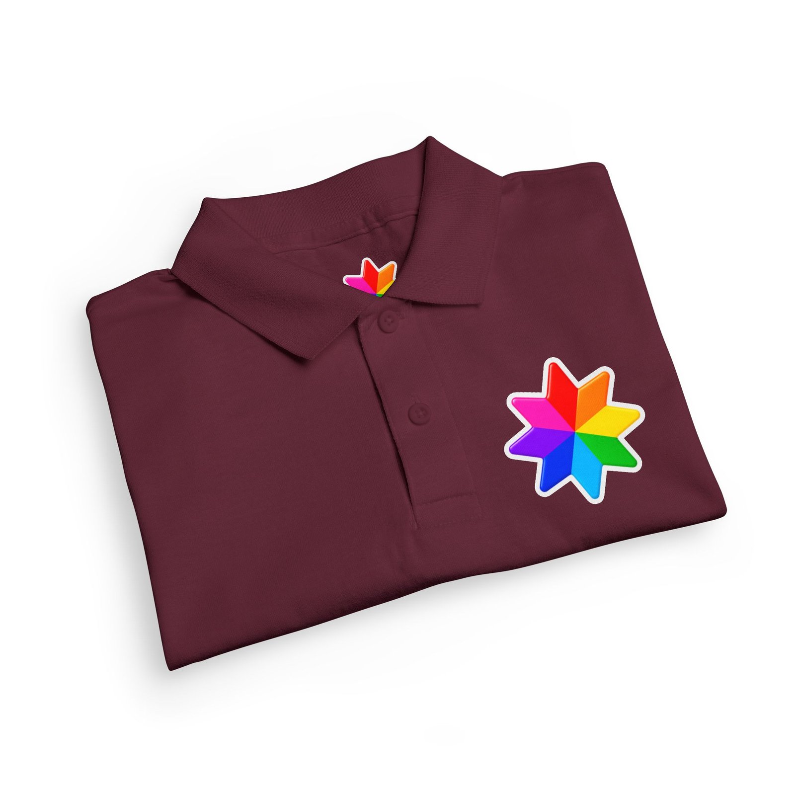 Kids Polo Shirt with Rainbow Star Emblem — Colorful Youth School Uniform Polo - Image 19