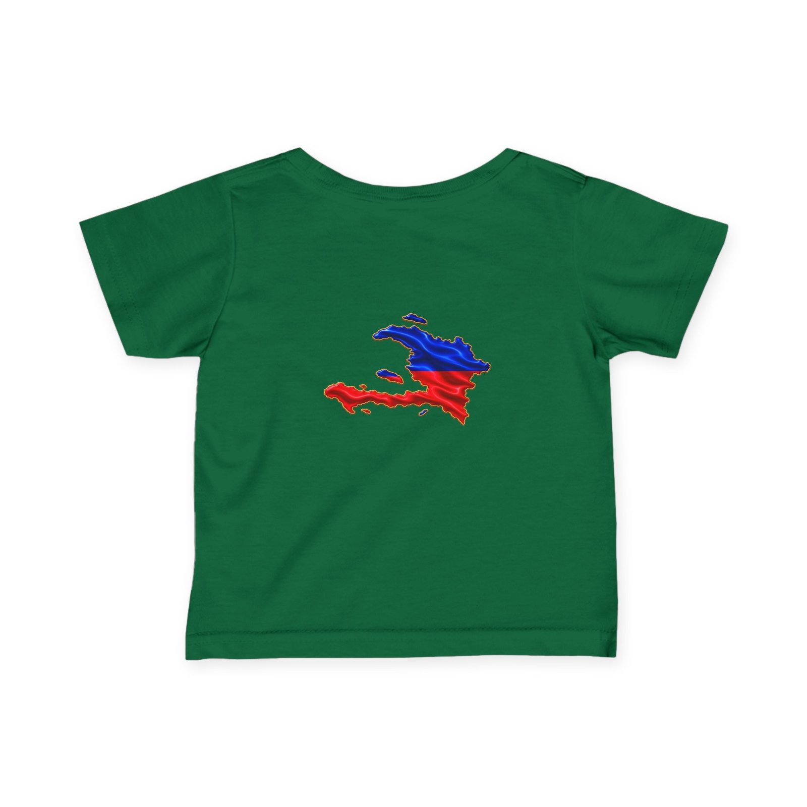 Haiti Flag Map Infant Tee — Baby Jersey T‑Shirt with Red & Blue Haiti Map Design CHILDIES - HELLO CHILDIES - Image 14